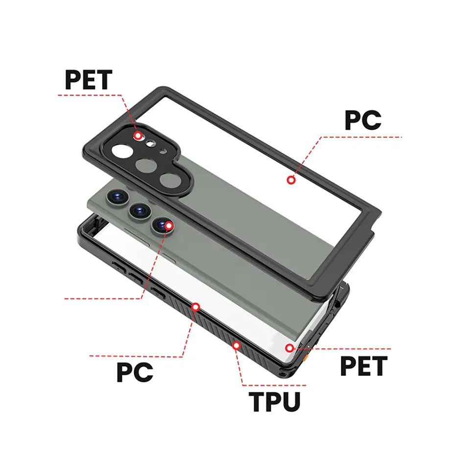 Carcasa Blindada Para Galaxy S25 Ultra Waterproof 2