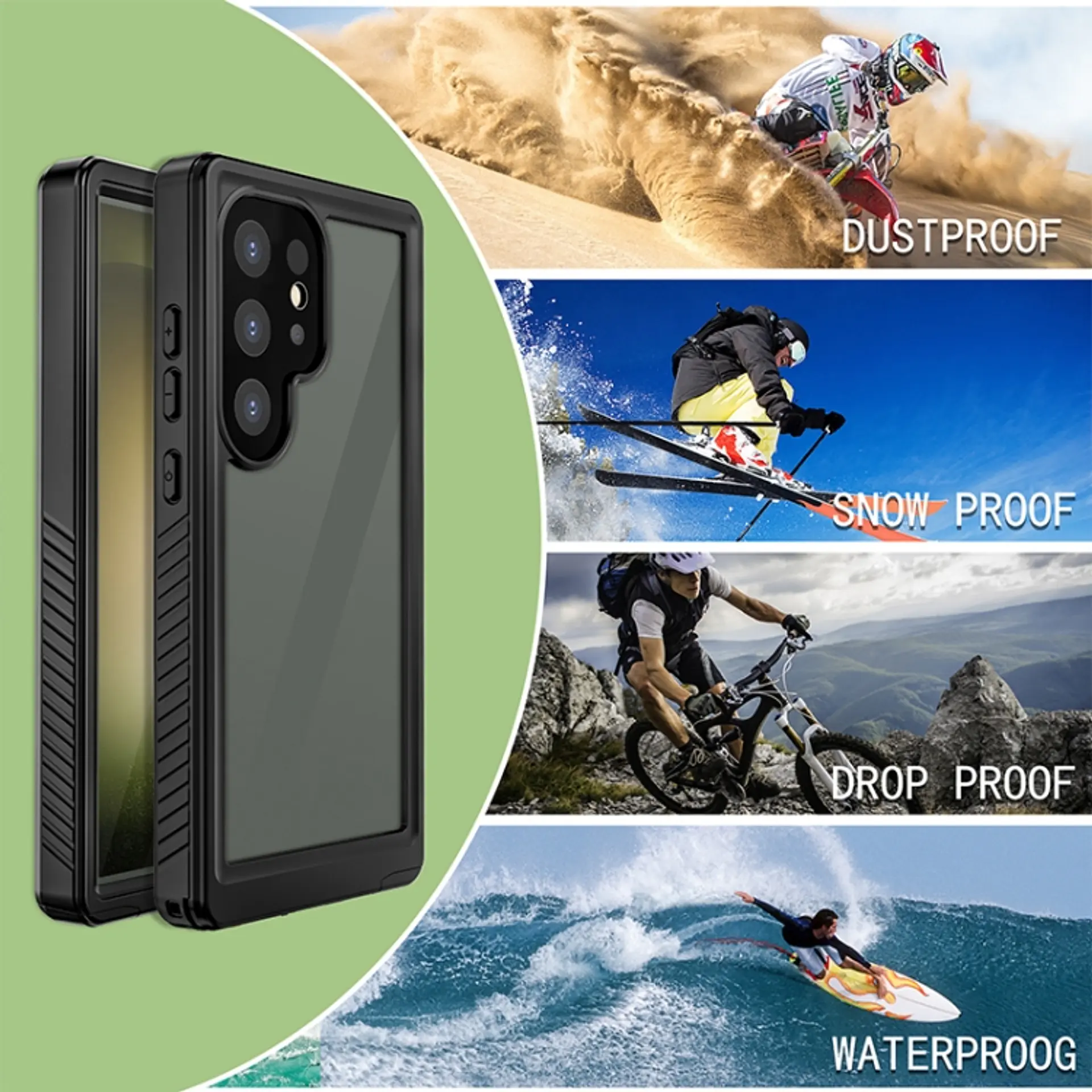 Carcasa Blindada Para Galaxy S25 Ultra Waterproof 4