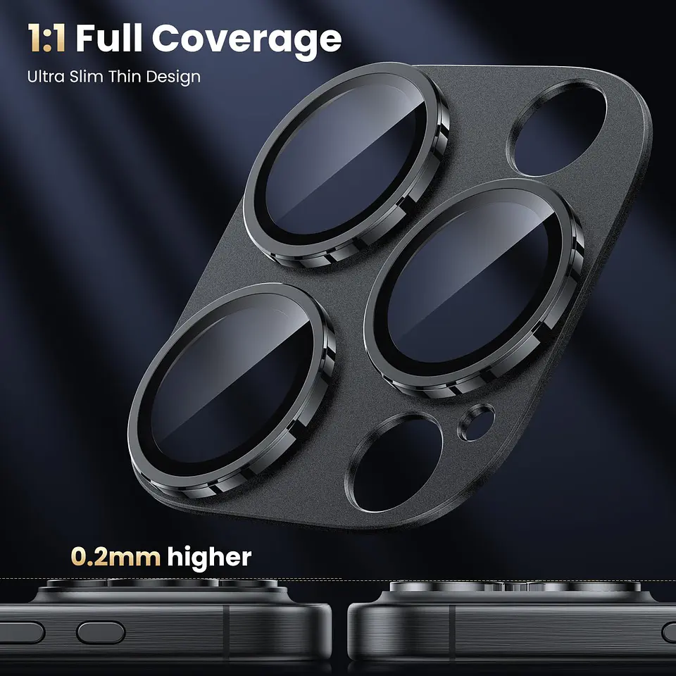 Protector de Camara para iPhone 16 Pro / 16 Pro Max Aluminio 5