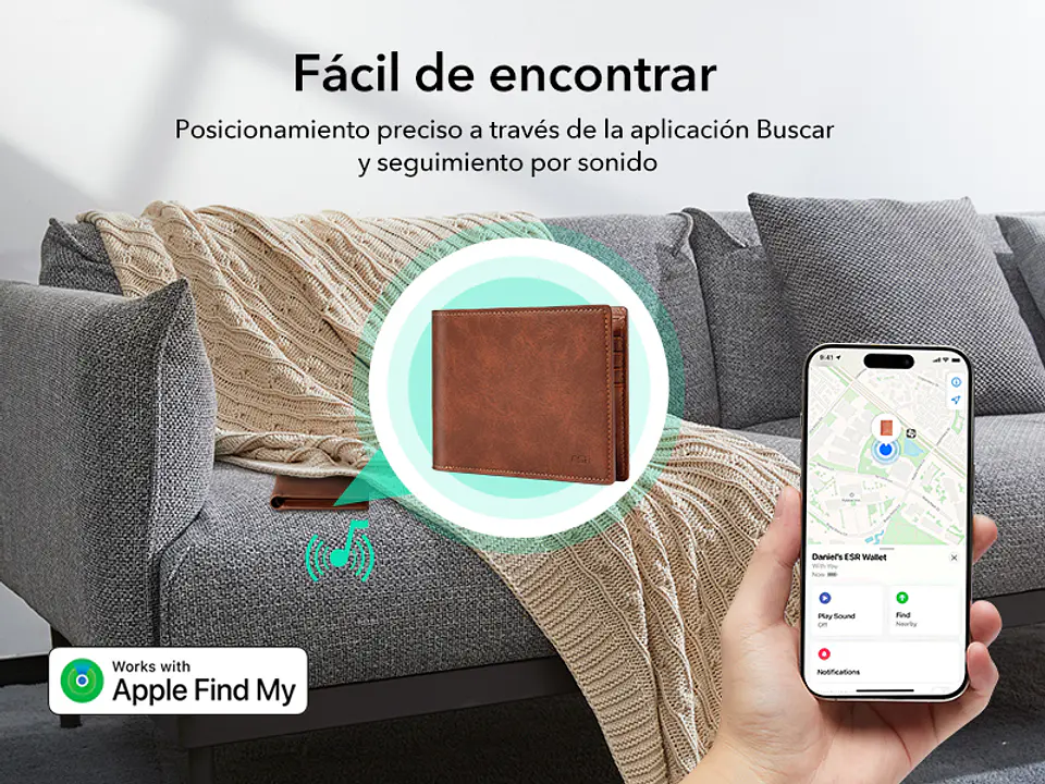 Billetera ESR Classic Geo Find My GPS 4