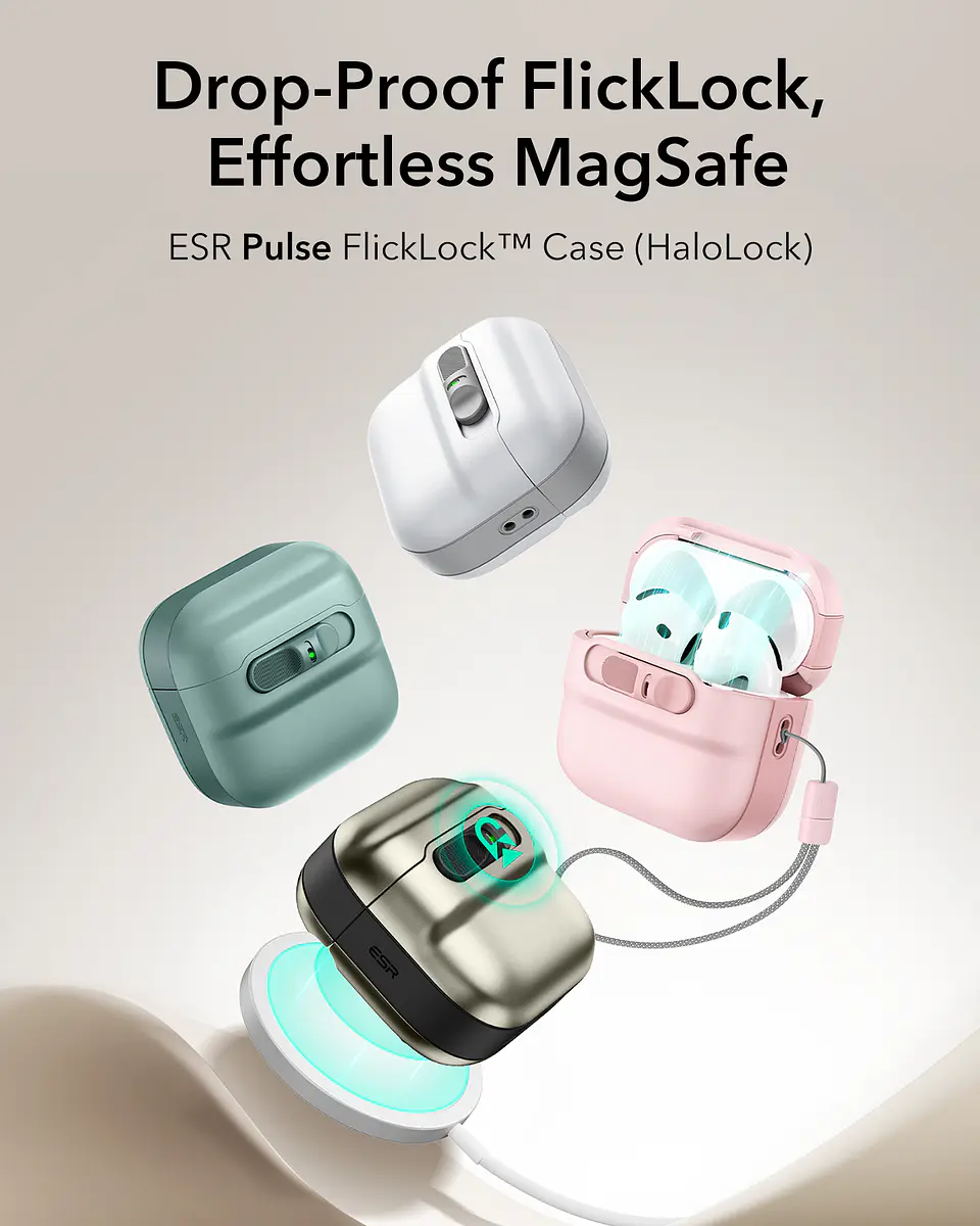 Carcasa Funda ESR Pulse Para AirPods 4 2024 9