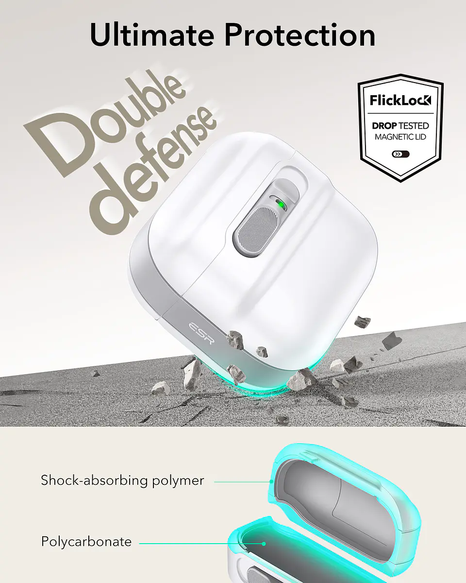 Carcasa Funda ESR Pulse Para AirPods 4 2024 5
