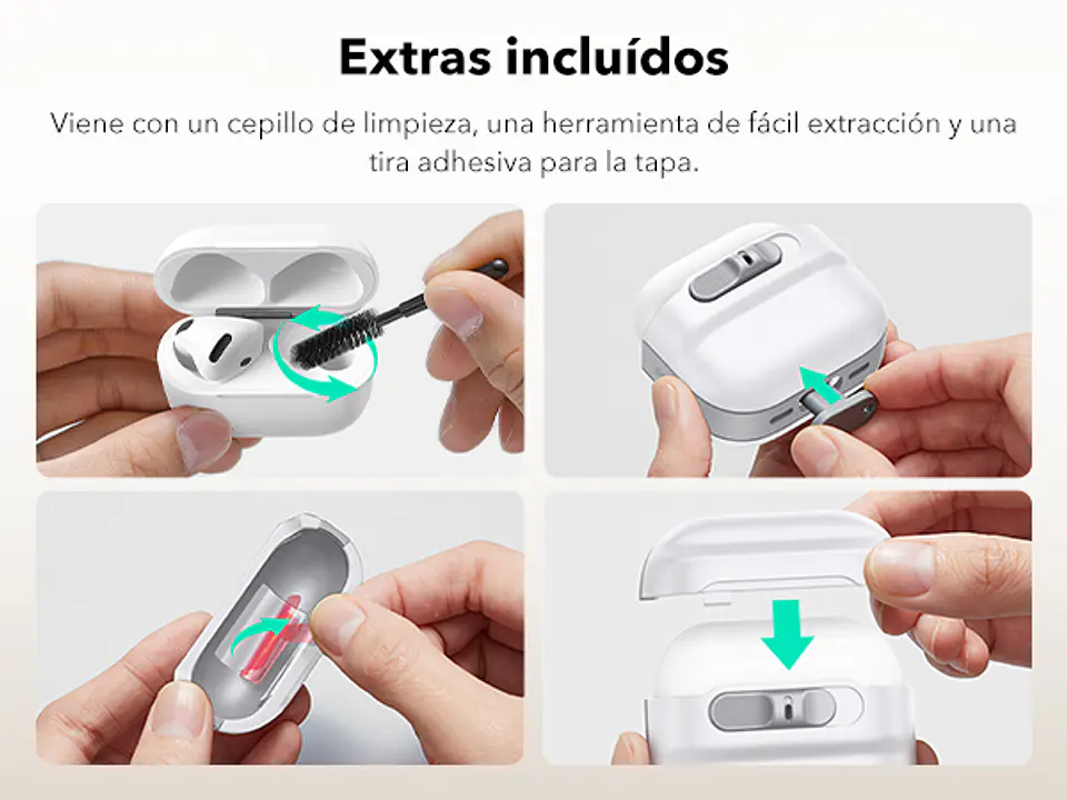 Carcasa Funda ESR Pulse Para AirPods 4 2024 8