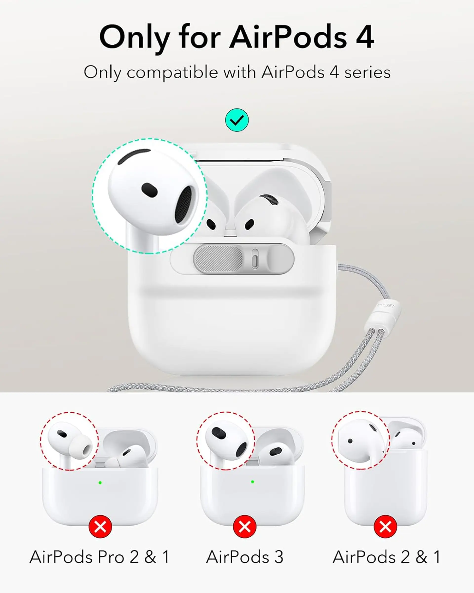 Carcasa Funda ESR Pulse Para AirPods 5 / 4 10
