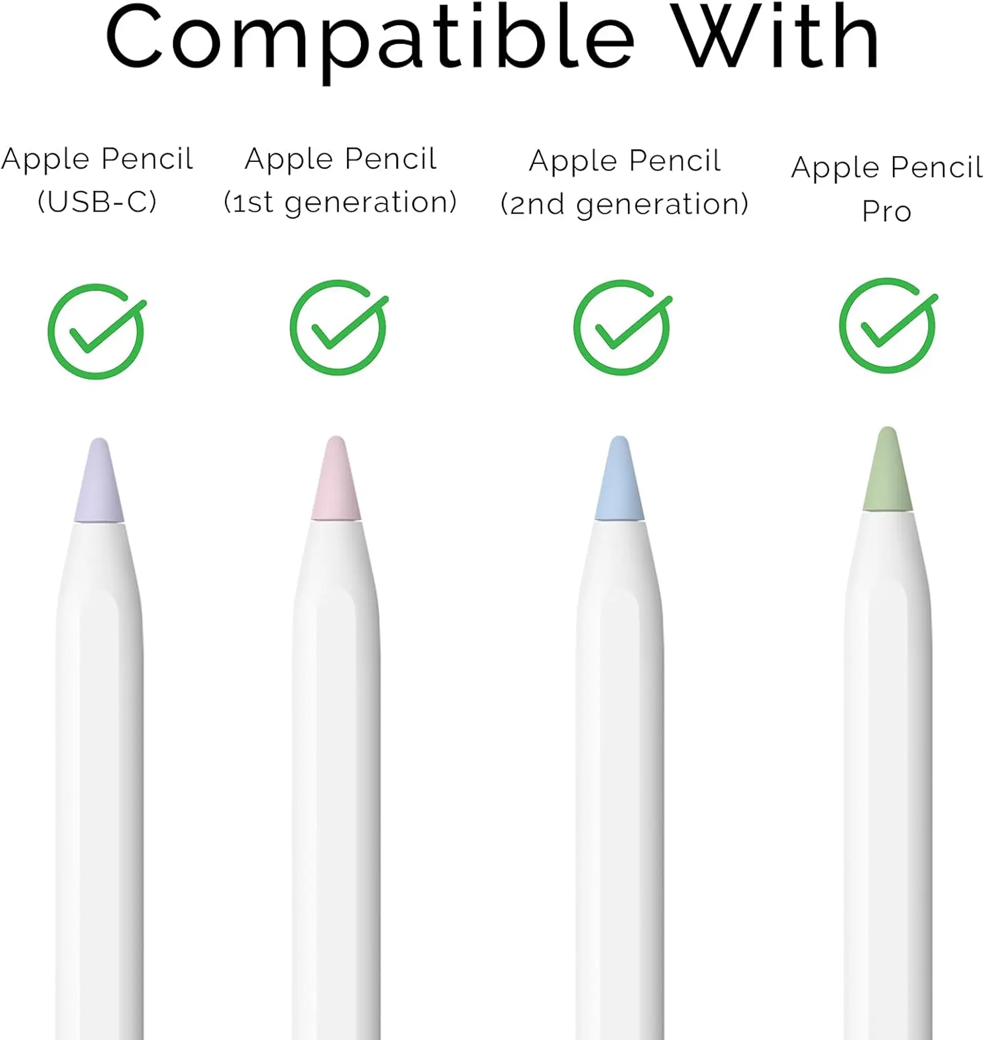 Protector de Punta Para Apple Pencil Silicona 6
