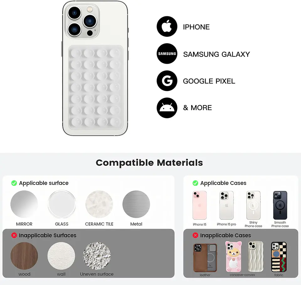 Soporte Pulpito Ventosa para Celular / iPhone 6