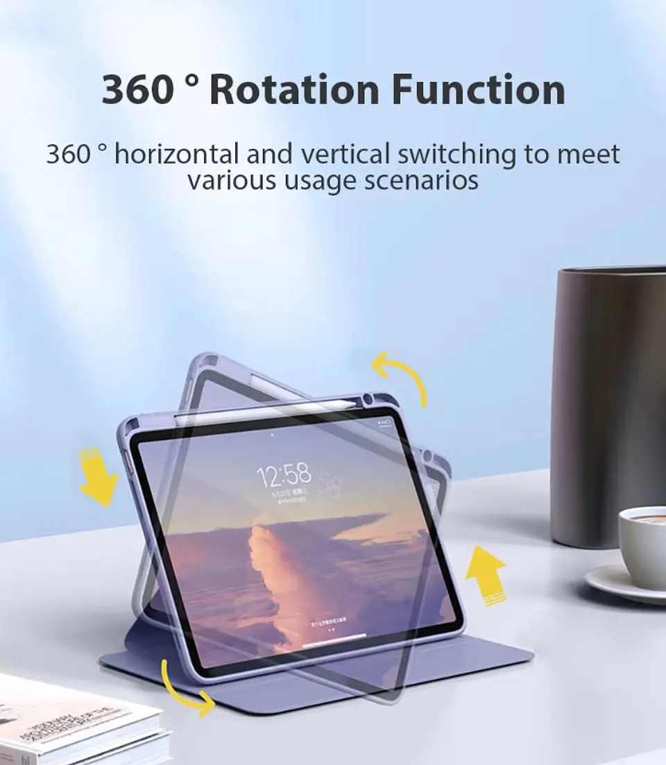 Funda Giratoria 360° Para iPad Con Soporte 7