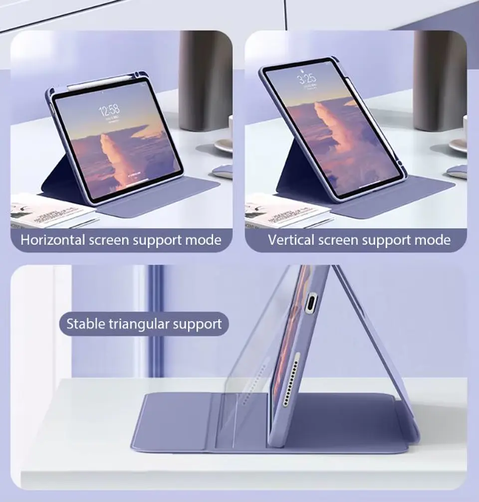 Funda Giratoria 360° Para iPad Con Soporte 8