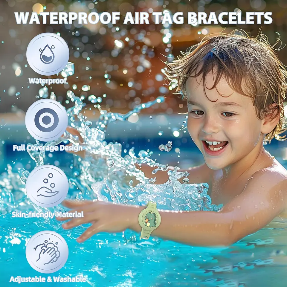 Pulsera Impermeable Para AirTag Niños Cartoon 5