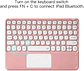 Teclado Inalámbrico Para iPad / Tablet Universal Touchpad - Miniatura 10