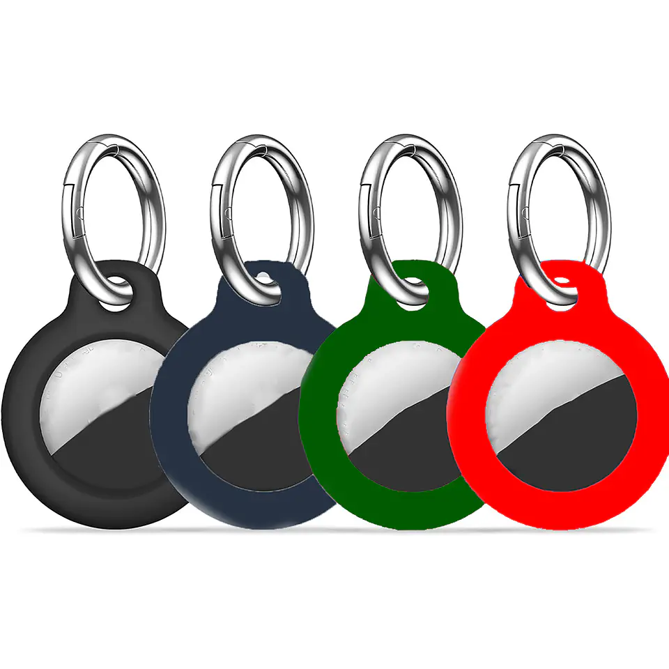 Kit 4 Llaveros Para Airtag Silicona De Alta Resistencia 7