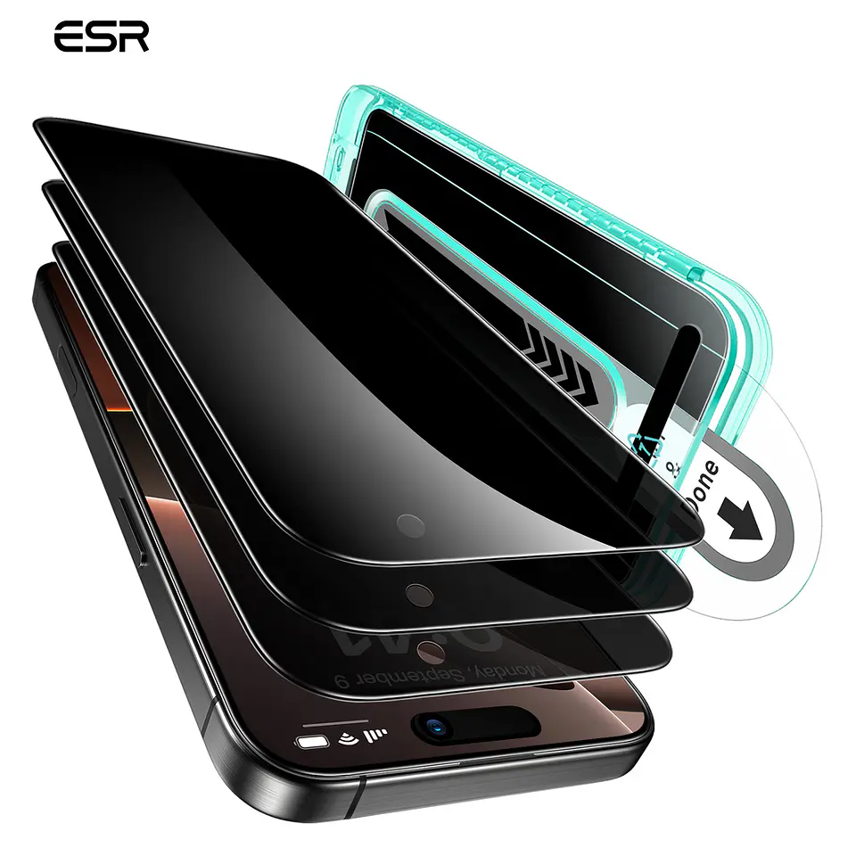 Lamina Protectora ESR Anti Espia Para Iphone 16 Pro / Pro Max (Pack 3) 1