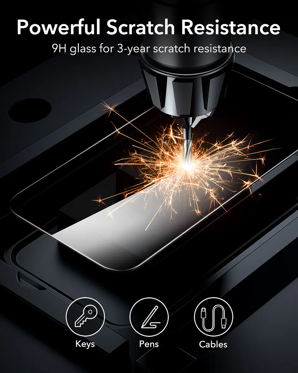 Lamina Protectora ESR Anti Espia Para Iphone 16 Pro / Pro Max (Pack 3) 9