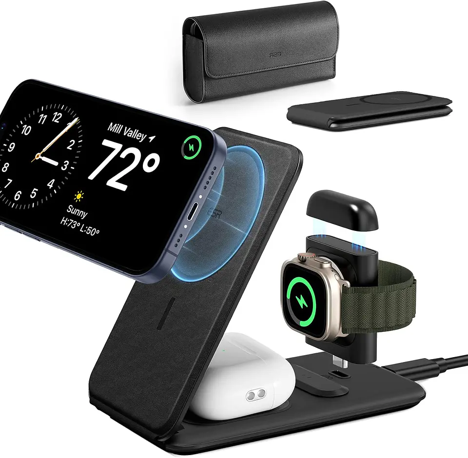 Cargador de viaje 3 en 1 ESR para iPhone / Watch / AirPods 1