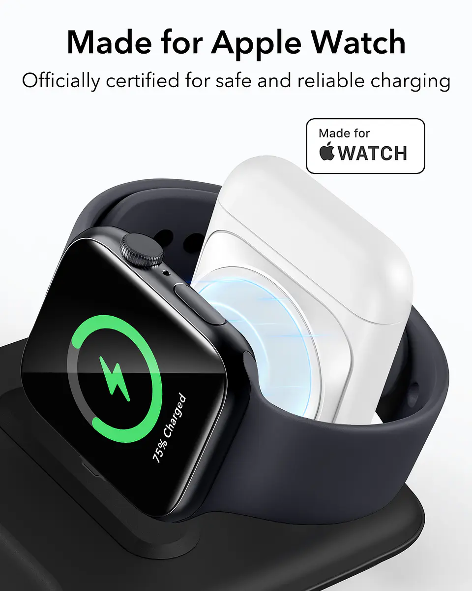 Cargador de viaje 3 en 1 ESR para iPhone / Watch / AirPods 3