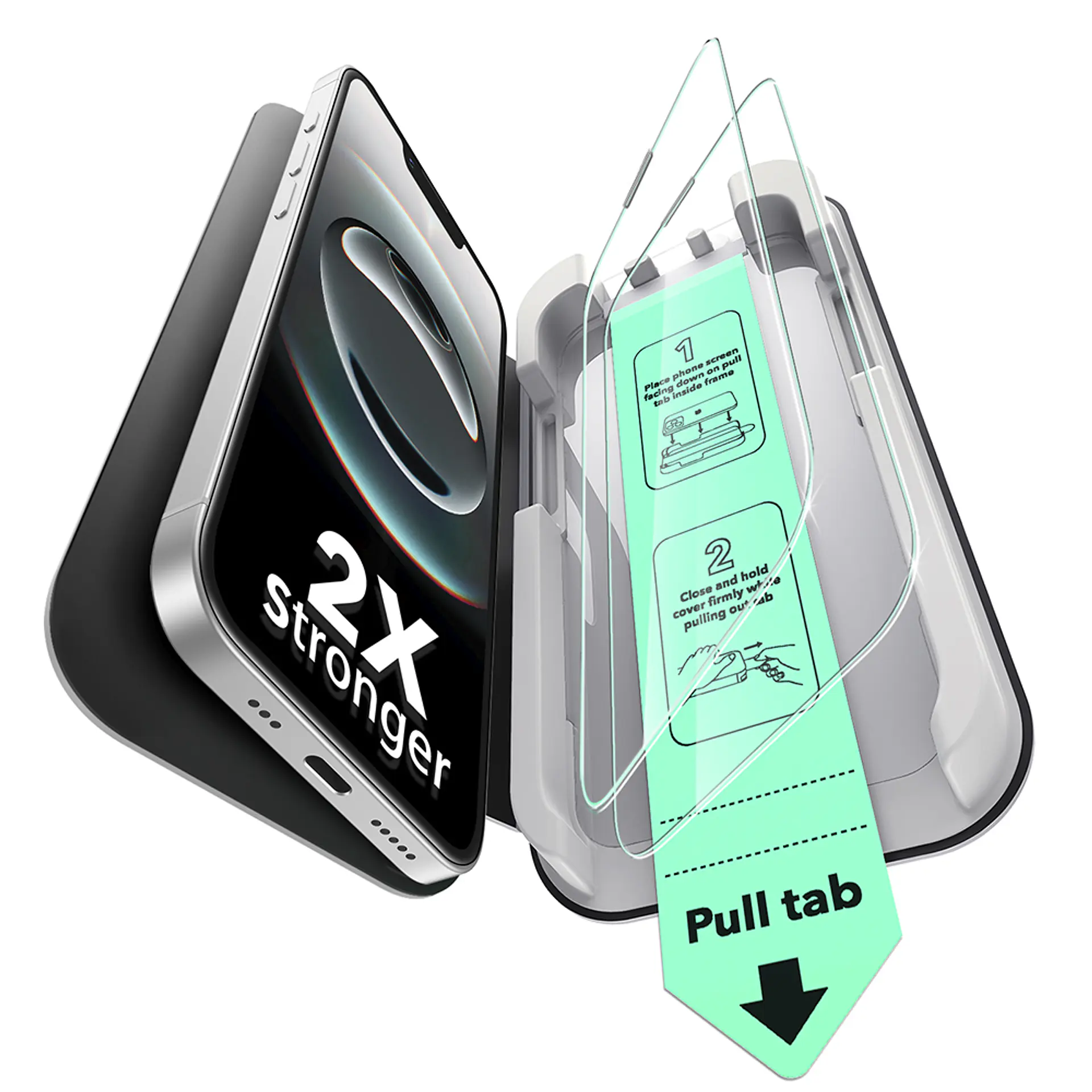 Lamina Pantalla ESR Para iPhone 17e / 16e / 14 / 13 UltraFit (Pack 2) 1
