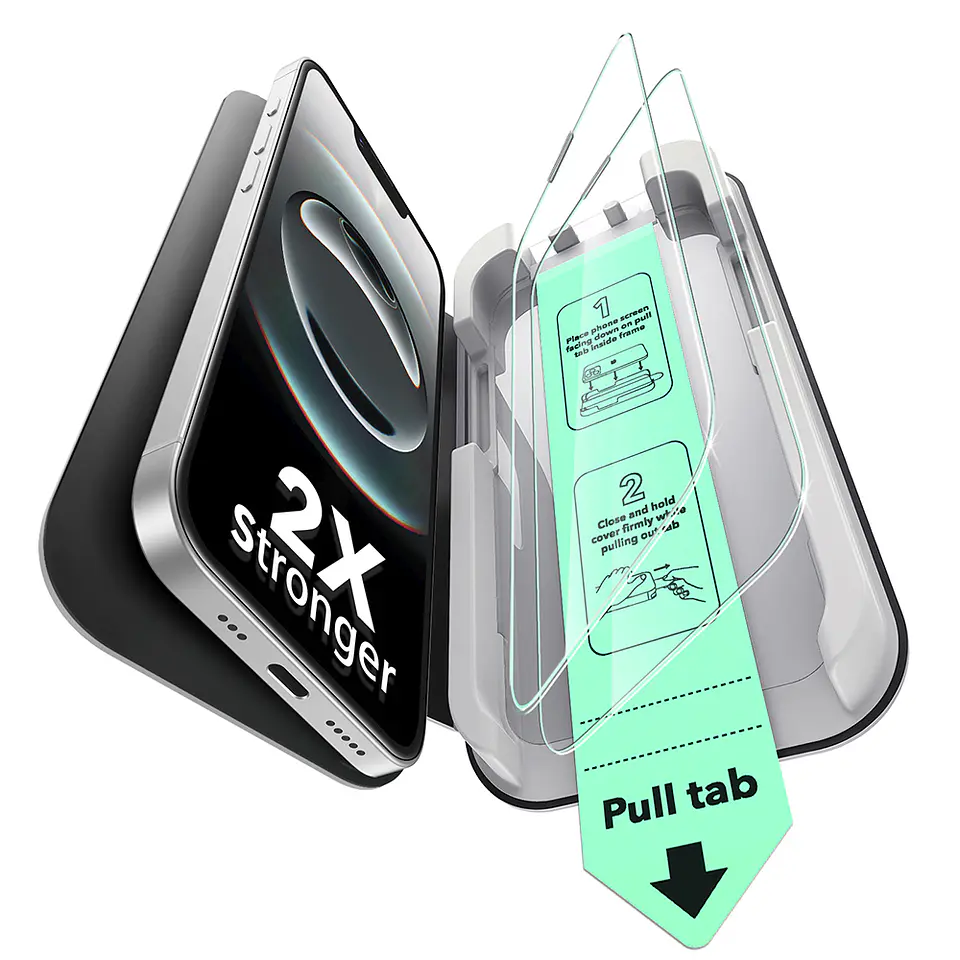 Lamina Pantalla ESR Para iPhone 17e / 16e / 14 / 13 UltraFit (Pack 2) 1