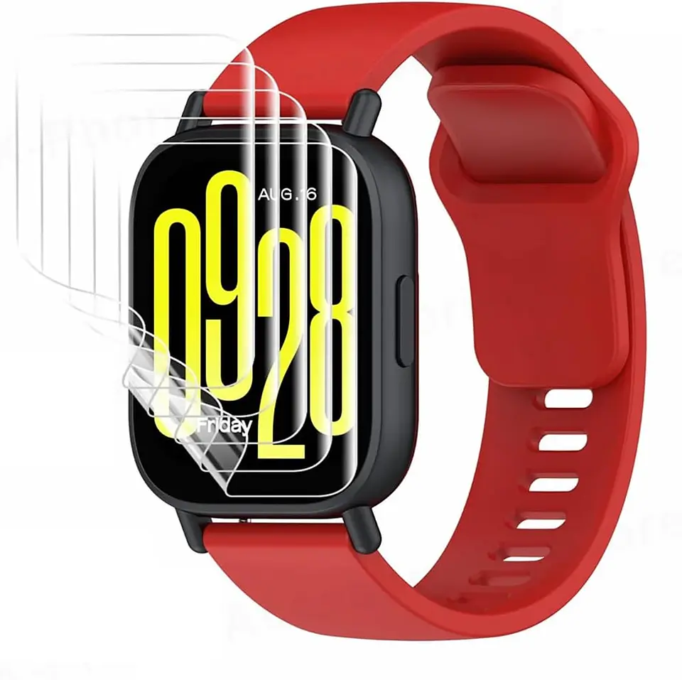 Kit Lamina Hidrogel Para Xiaomi Redmi Watch 5 Active (6 un) 1