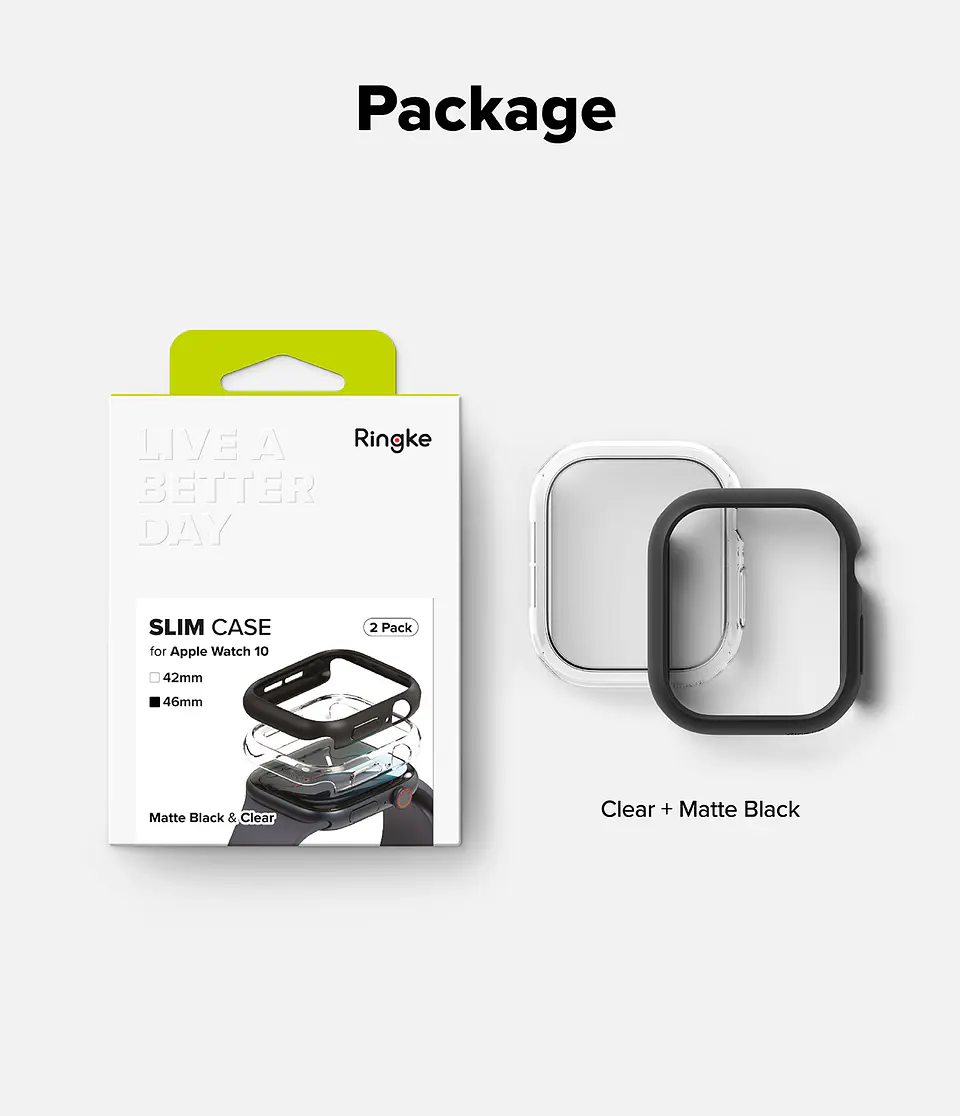 Carcasa Ringke Para Apple Watch 11 / 10 (42 / 46 mm) Pack 2 9