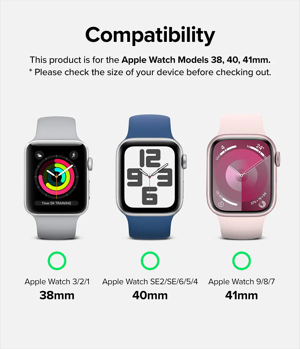 Correa Cuero Ringke Para Apple Watch 38/40/41/42mm Padded Slim  8