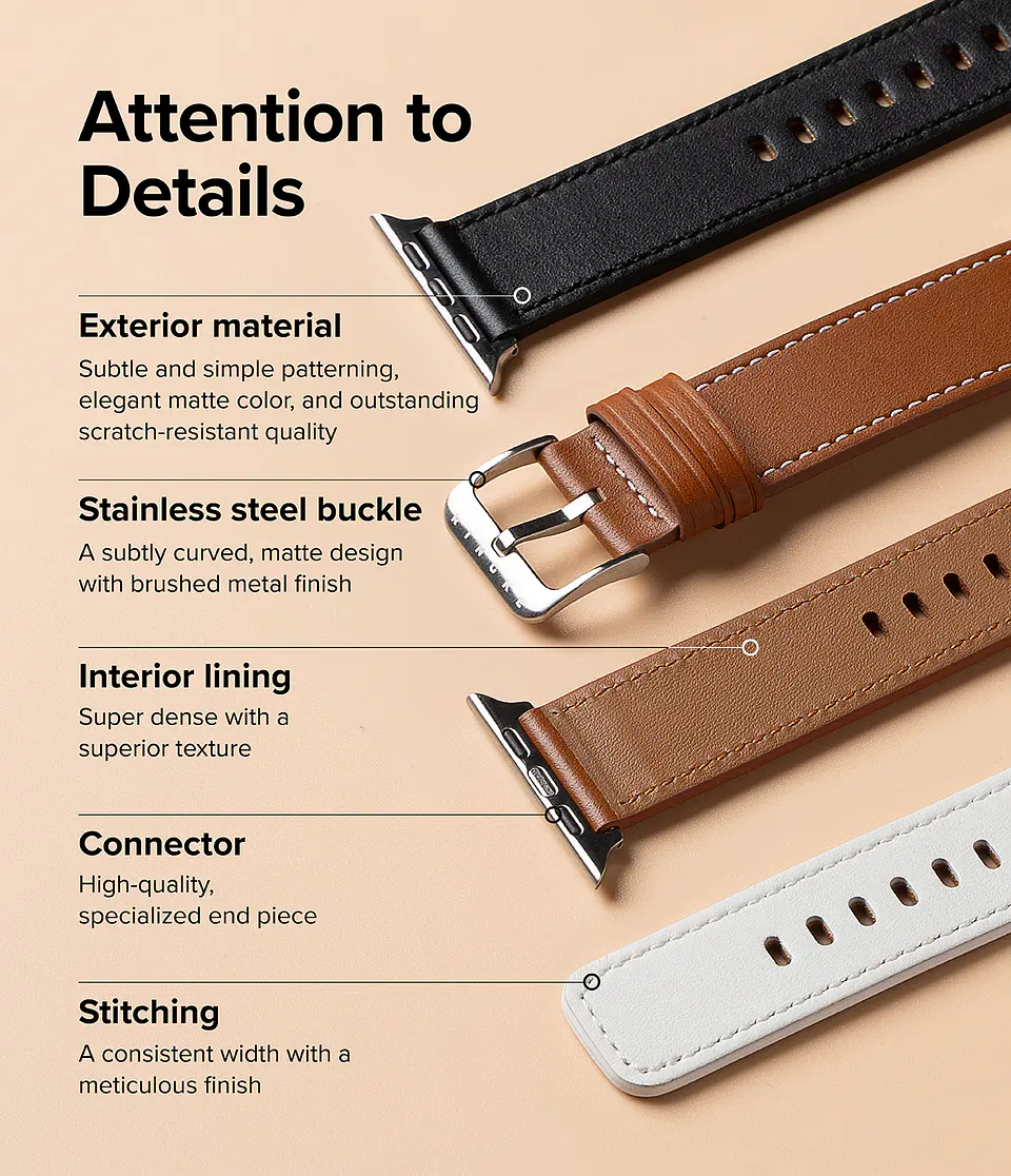 Correa Cuero Ringke Para Apple Watch 44/45/46/49mm One Basic 6