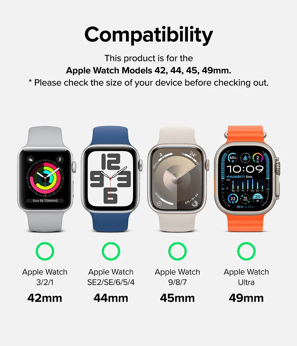 Correa Cuero Ringke Para Apple Watch 44/45/46/49mm One Basic 8