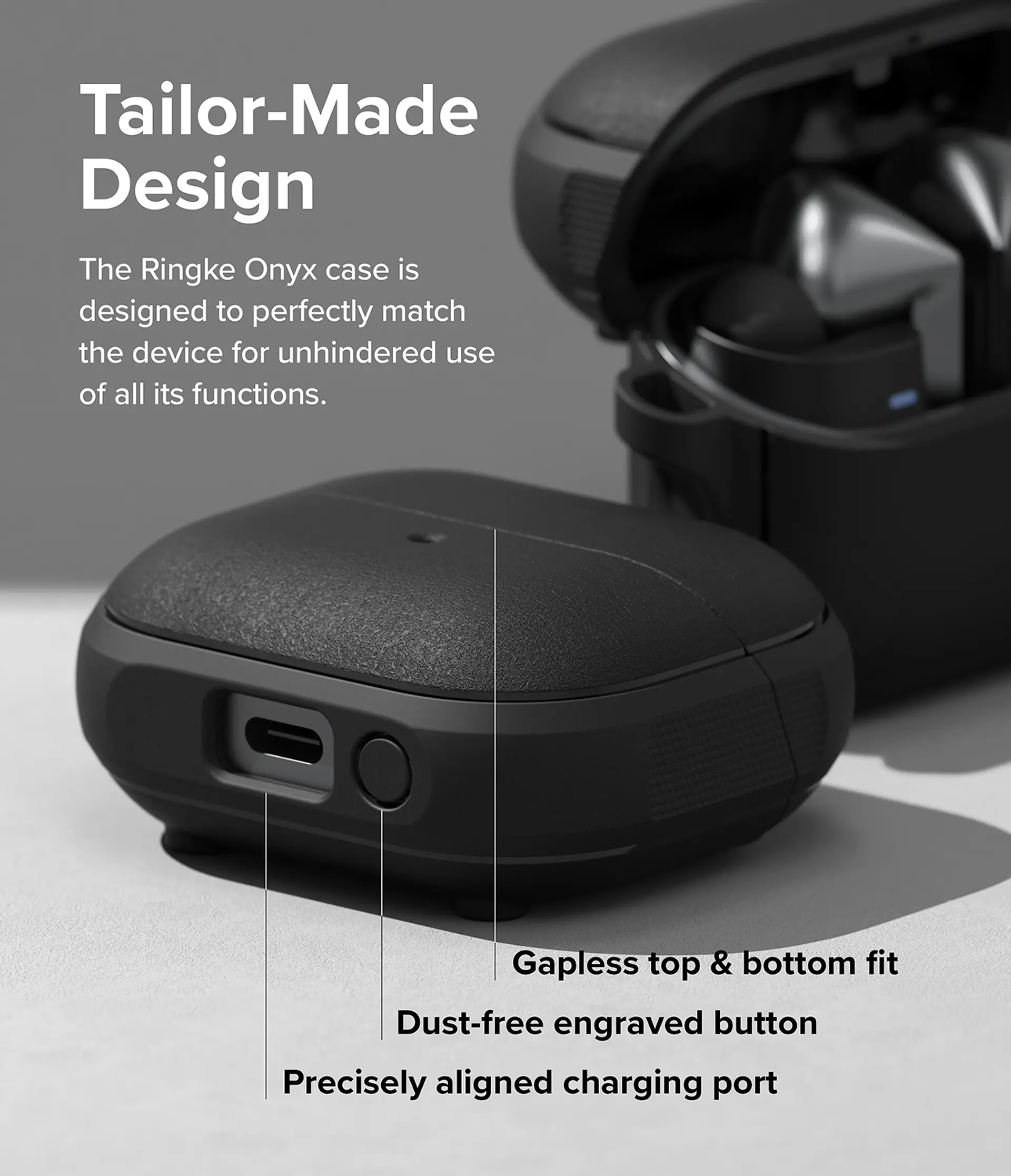 Carcasa Funda Ringke Para Buds 3 / 3 Pro Onyx Magnetic  7