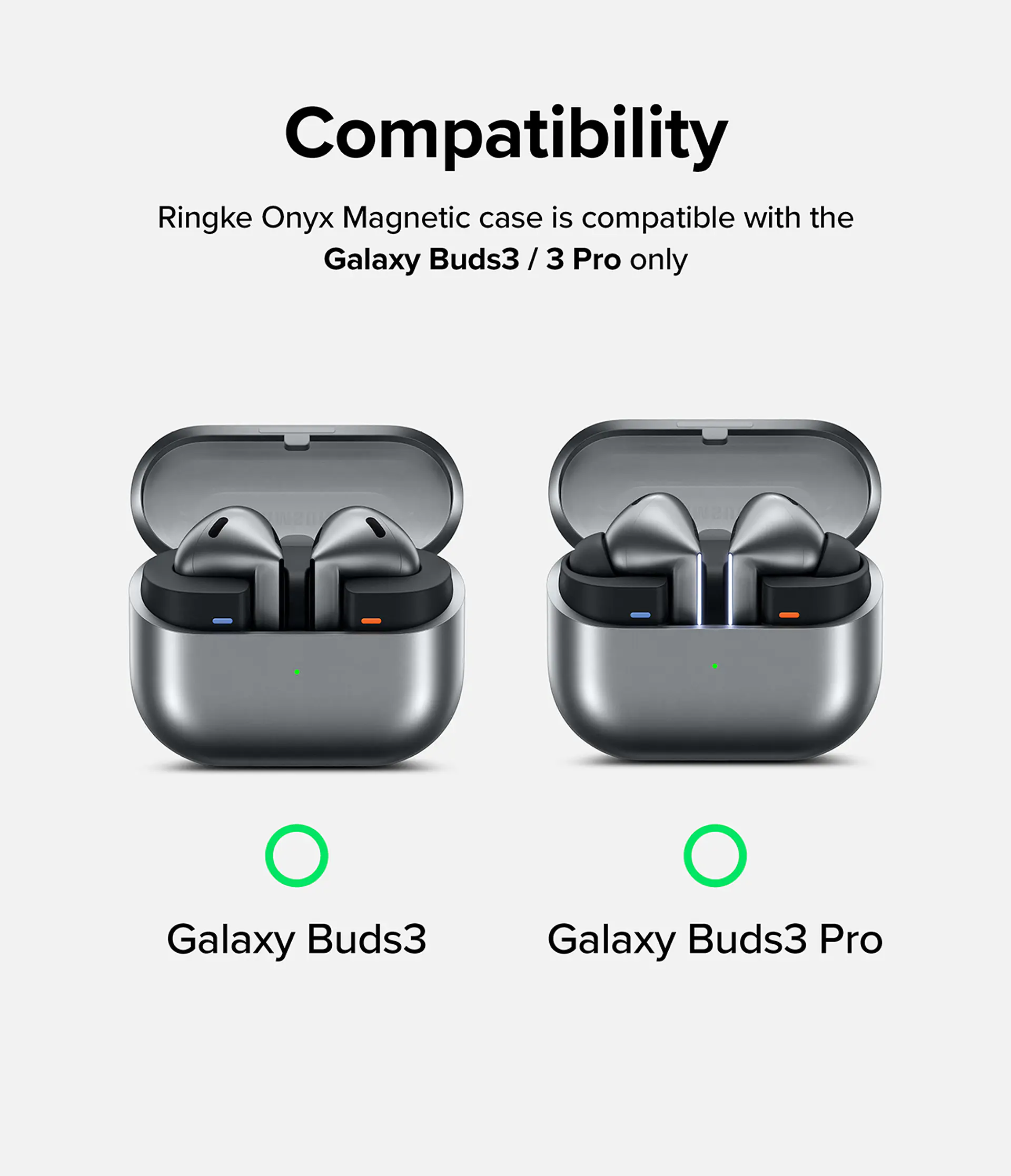 Carcasa Funda Ringke Para Buds 3 / 3 Pro Onyx Magnetic  10