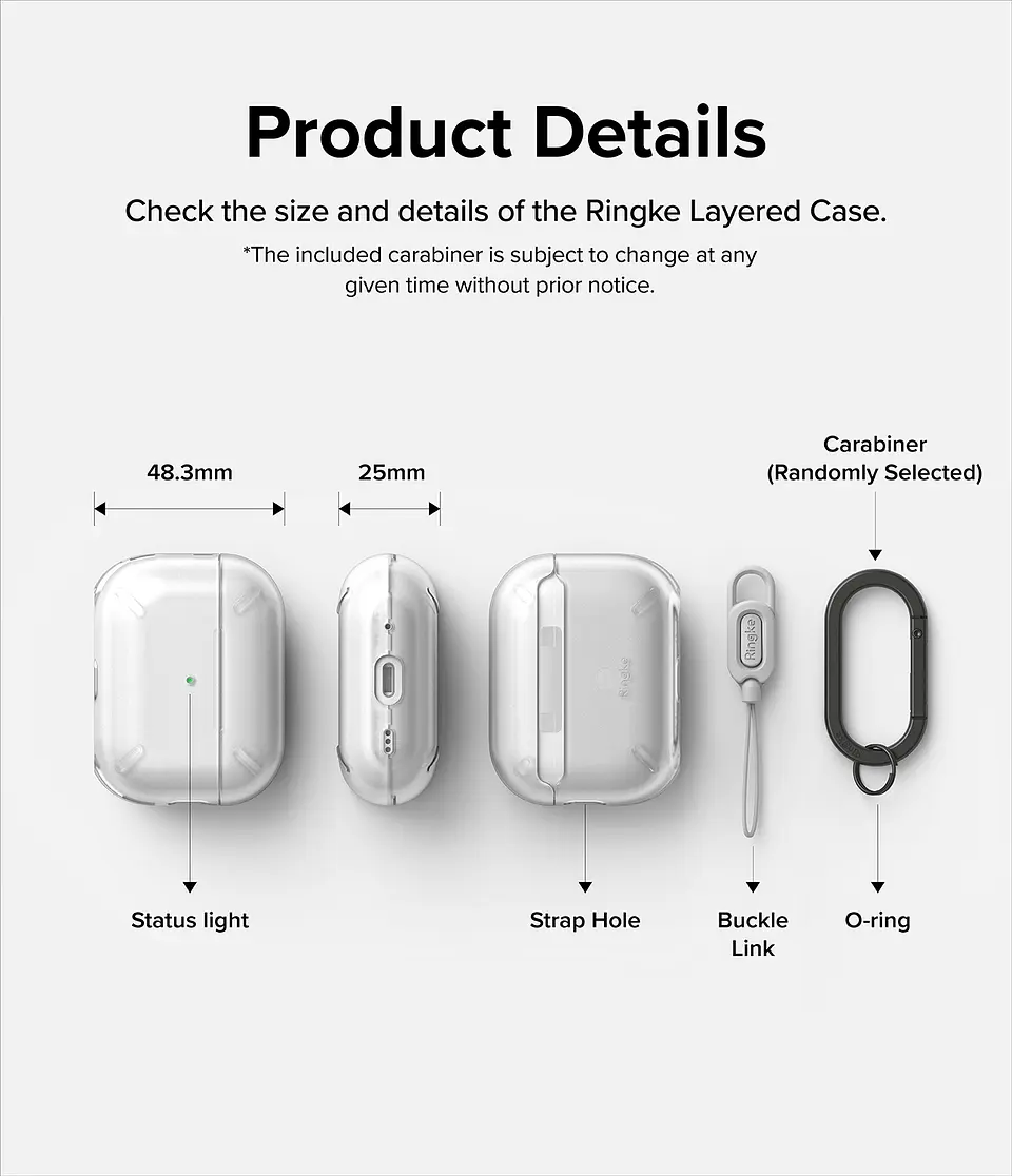 Carcasa Funda Ringke Para AirPods Pro 2 lanyard  8