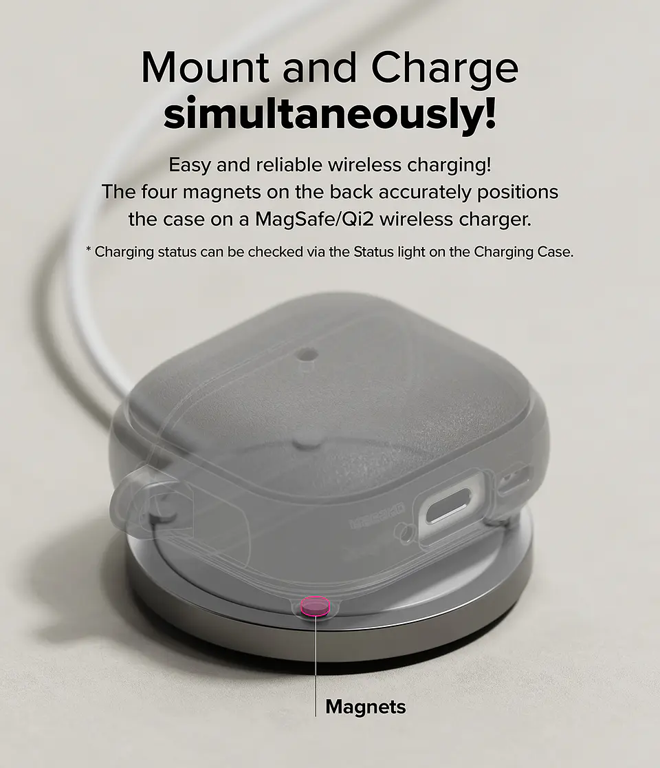 Carcasa Funda Ringke Para AirPods 4 Onyx Magnetic  2
