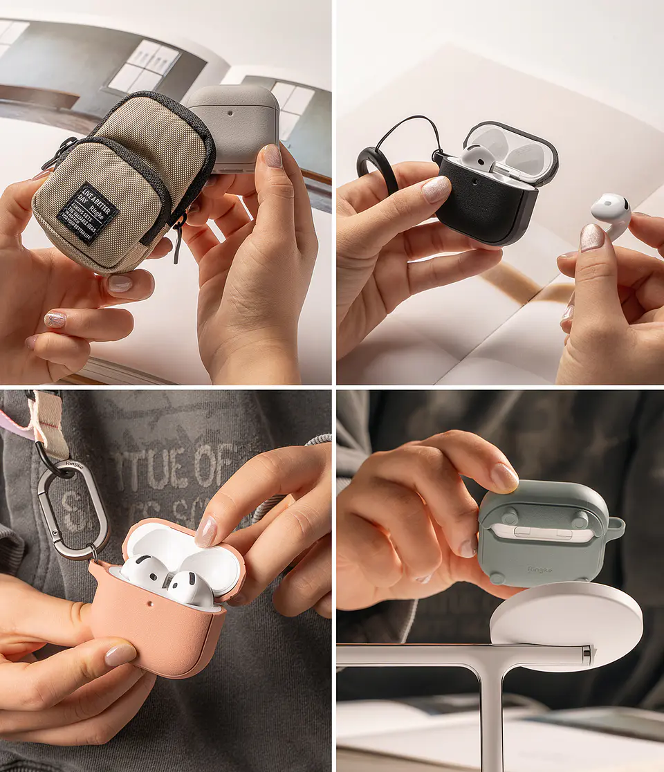 Carcasa Funda Ringke Para AirPods 4 Onyx Magnetic  7