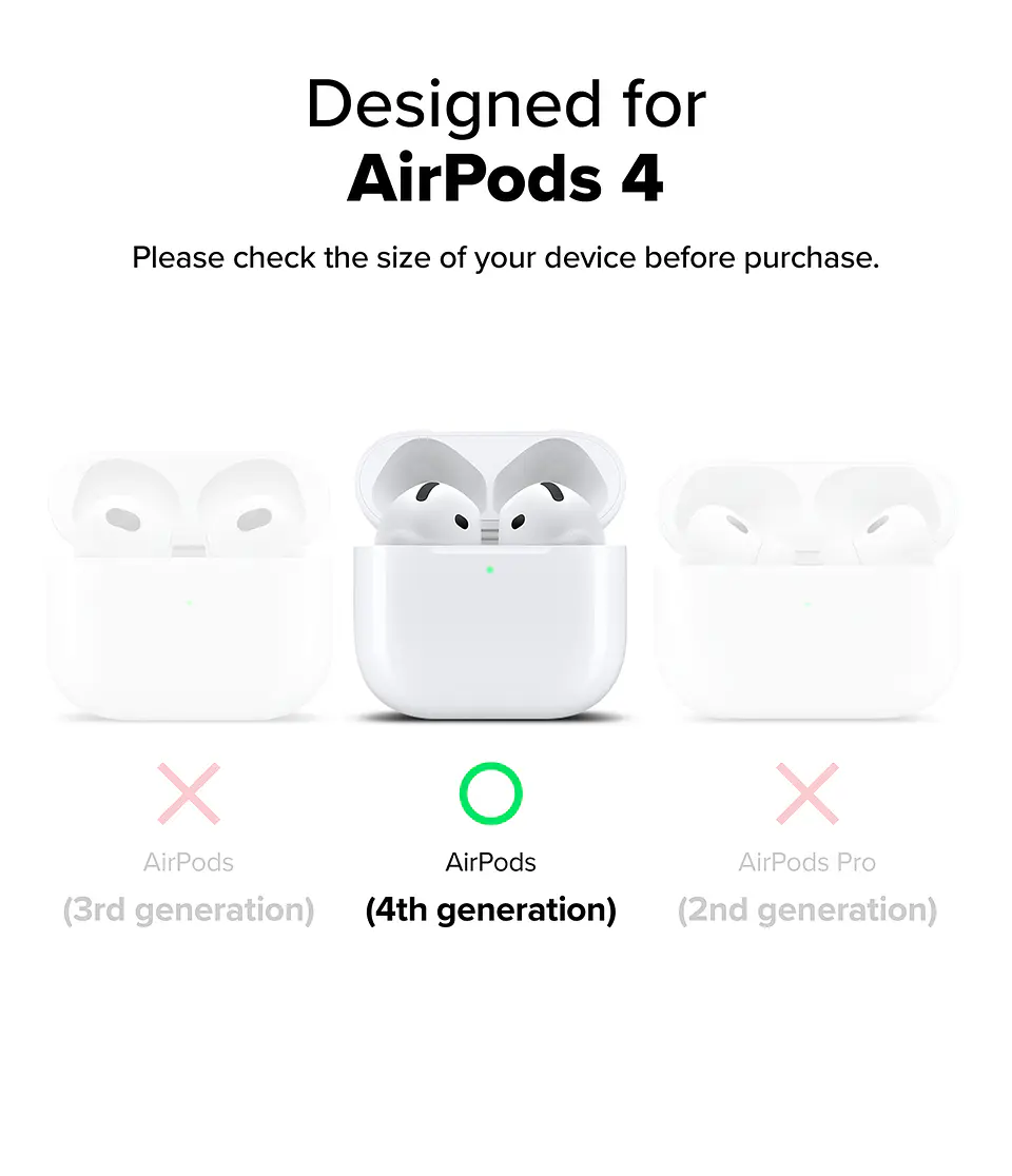 Carcasa Funda Ringke Para AirPods 4 Onyx Magnetic  9