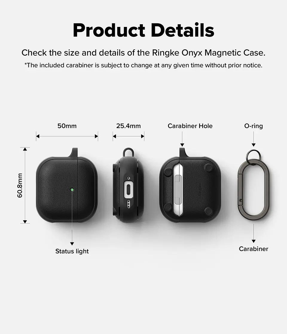 Carcasa Funda Ringke Para AirPods 4 Onyx Magnetic  11