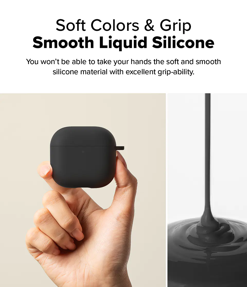 Carcasa Funda Ringke Para AirPods 4 Silicone 3