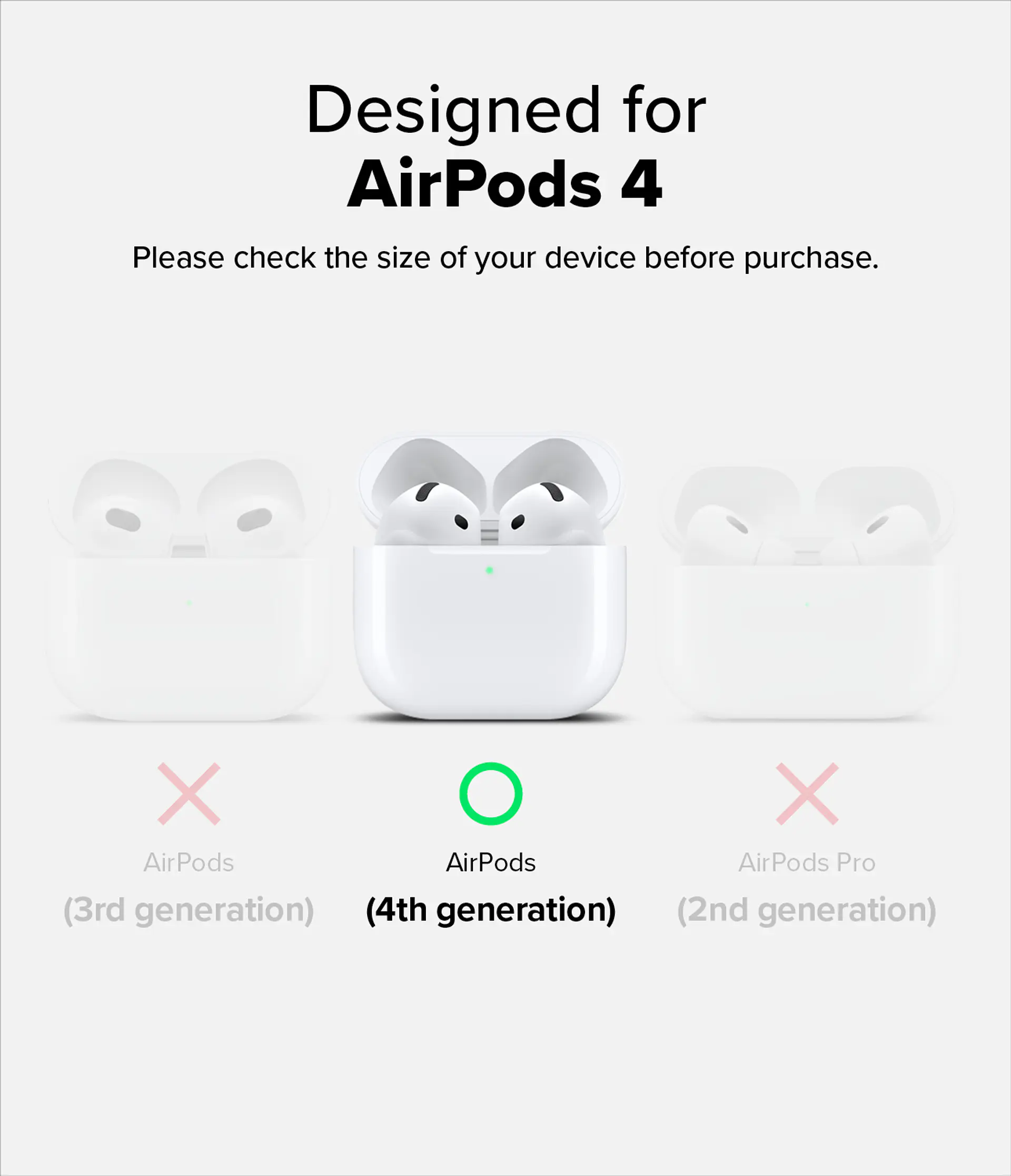 Carcasa Funda Ringke Para AirPods 5 / 4 Silicona 9