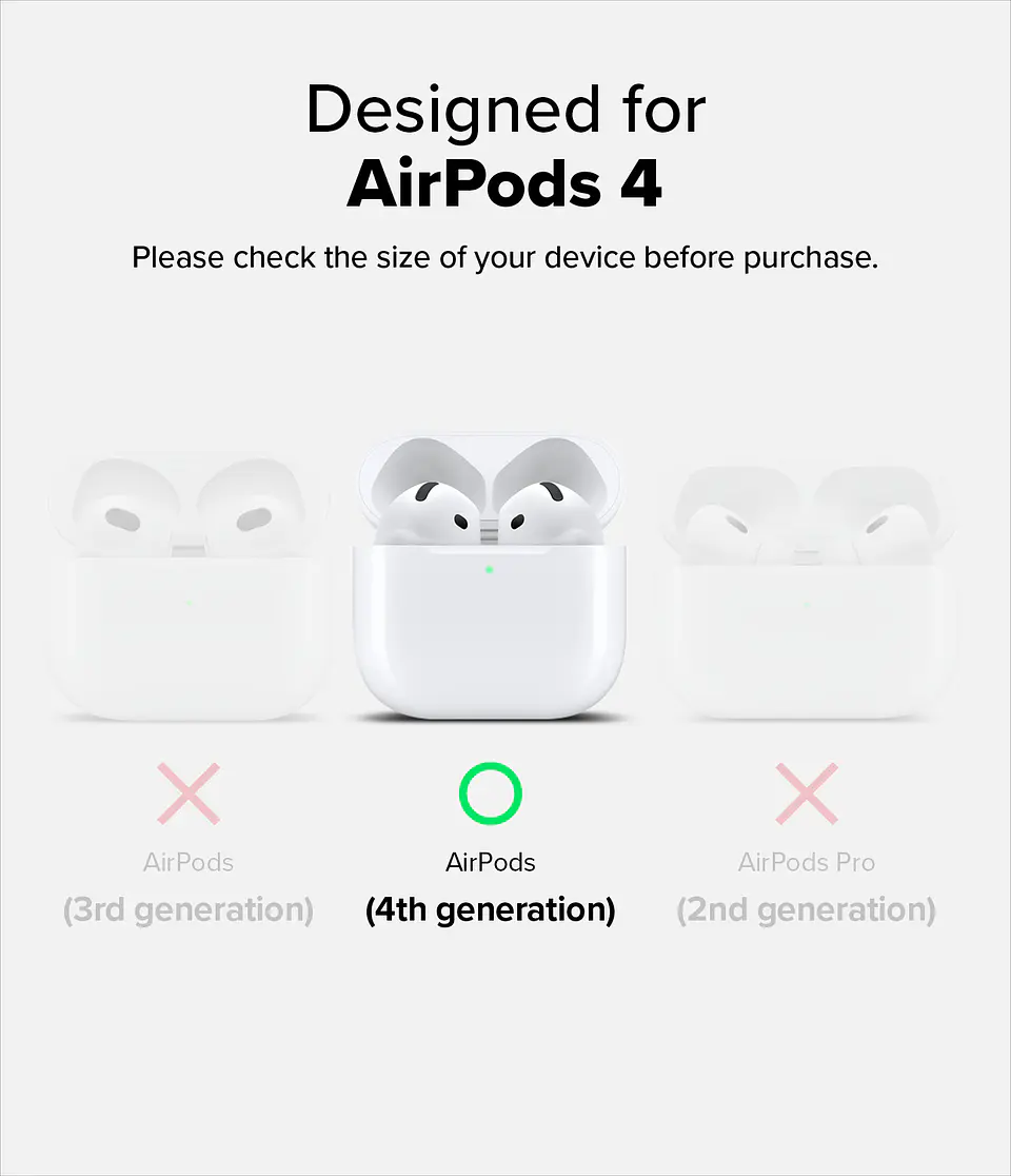 Carcasa Funda Ringke Para AirPods 4 Silicone 9