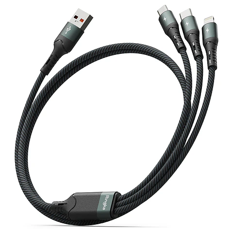 Cargador Ringke 3 en 1 Carga Rápida Multi Cable 