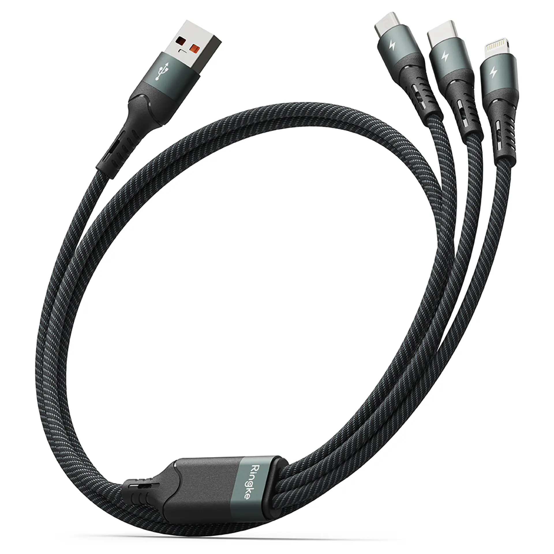 Cargador Ringke 3 en 1 Carga Rápida Multi Cable  1