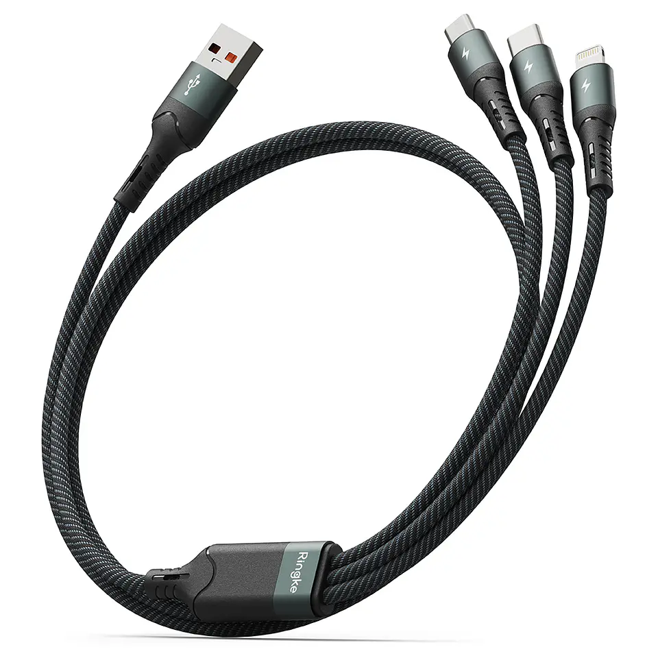 Cargador Ringke 3 en 1 Carga Rápida Multi Cable  1