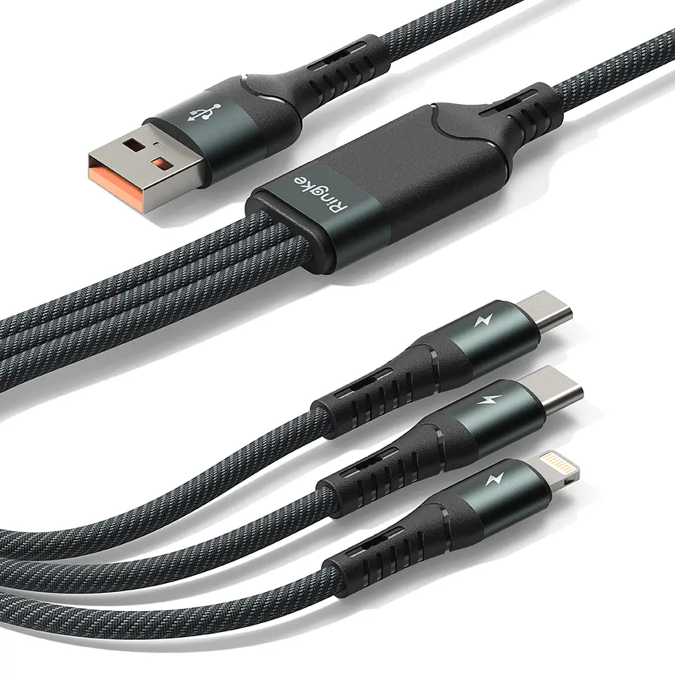 Cargador Ringke 3 en 1 Carga Rápida Multi Cable  2