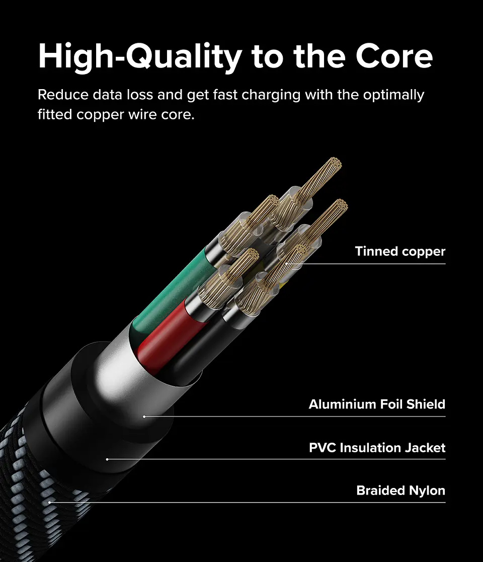 Cargador Ringke 3 en 1 Carga Rápida Multi Cable  8