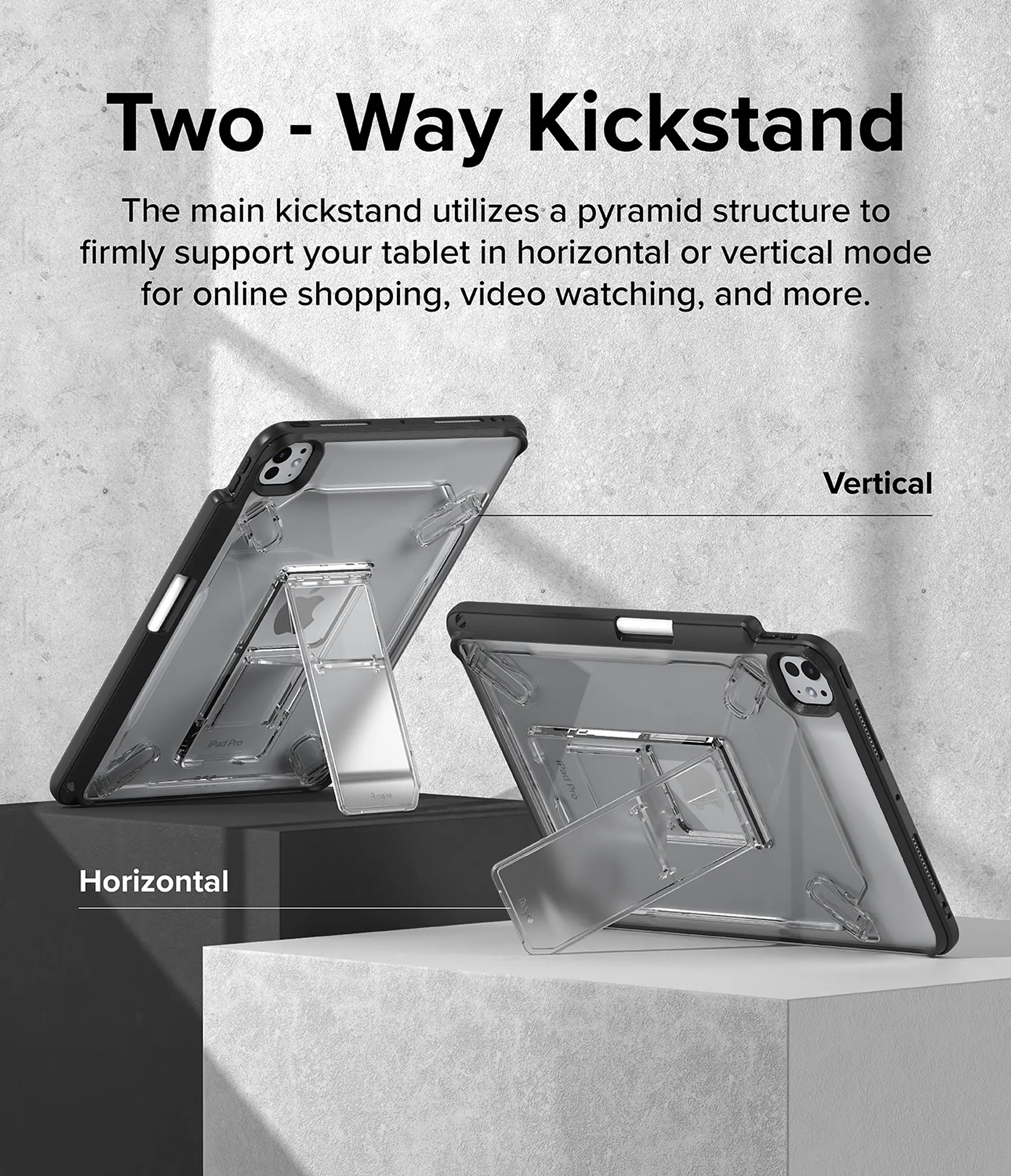 Funda Protectora Ringke Para iPad Con Soporte 4