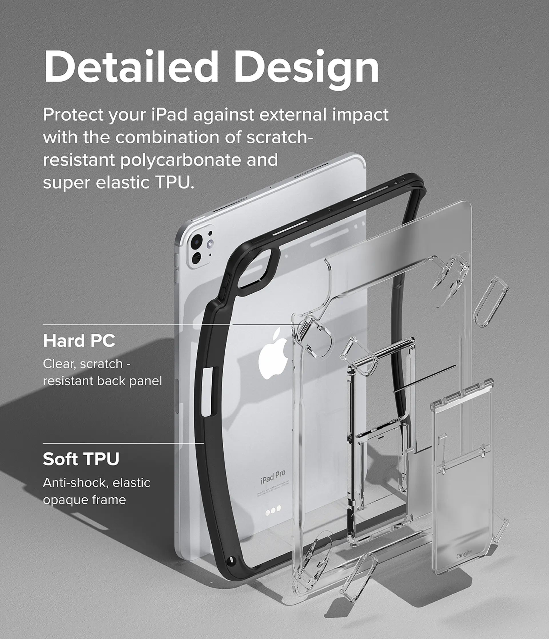 Funda Protectora Ringke Para iPad Con Soporte 2