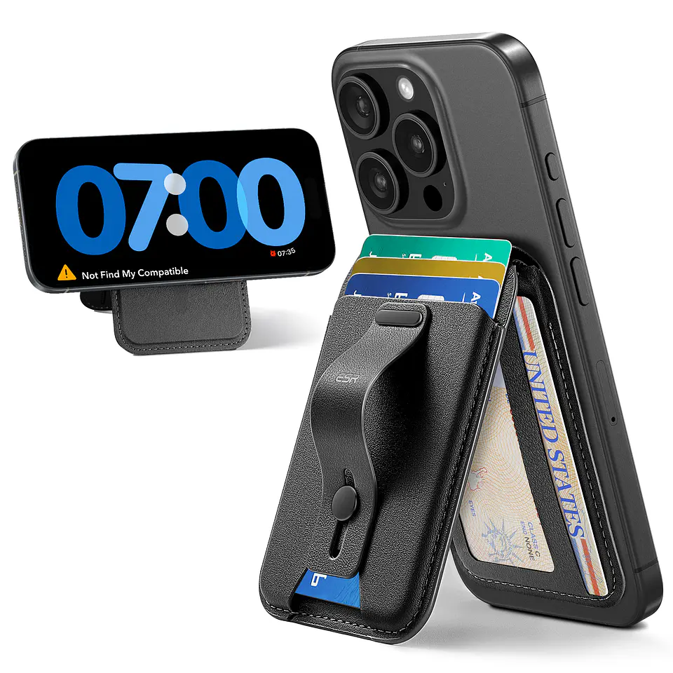 Billetera Tarjetero Magnética ESR Para iPhone Stand Grip 1