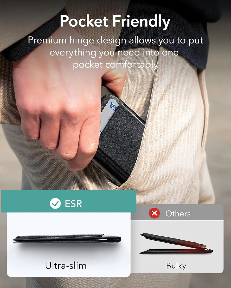 Billetera Tarjetero Magnética ESR Para iPhone Stand Wallet 2