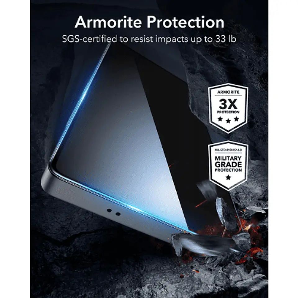 Lamina Mica Anti Espía ESR para S25 Ultra Armorite 9