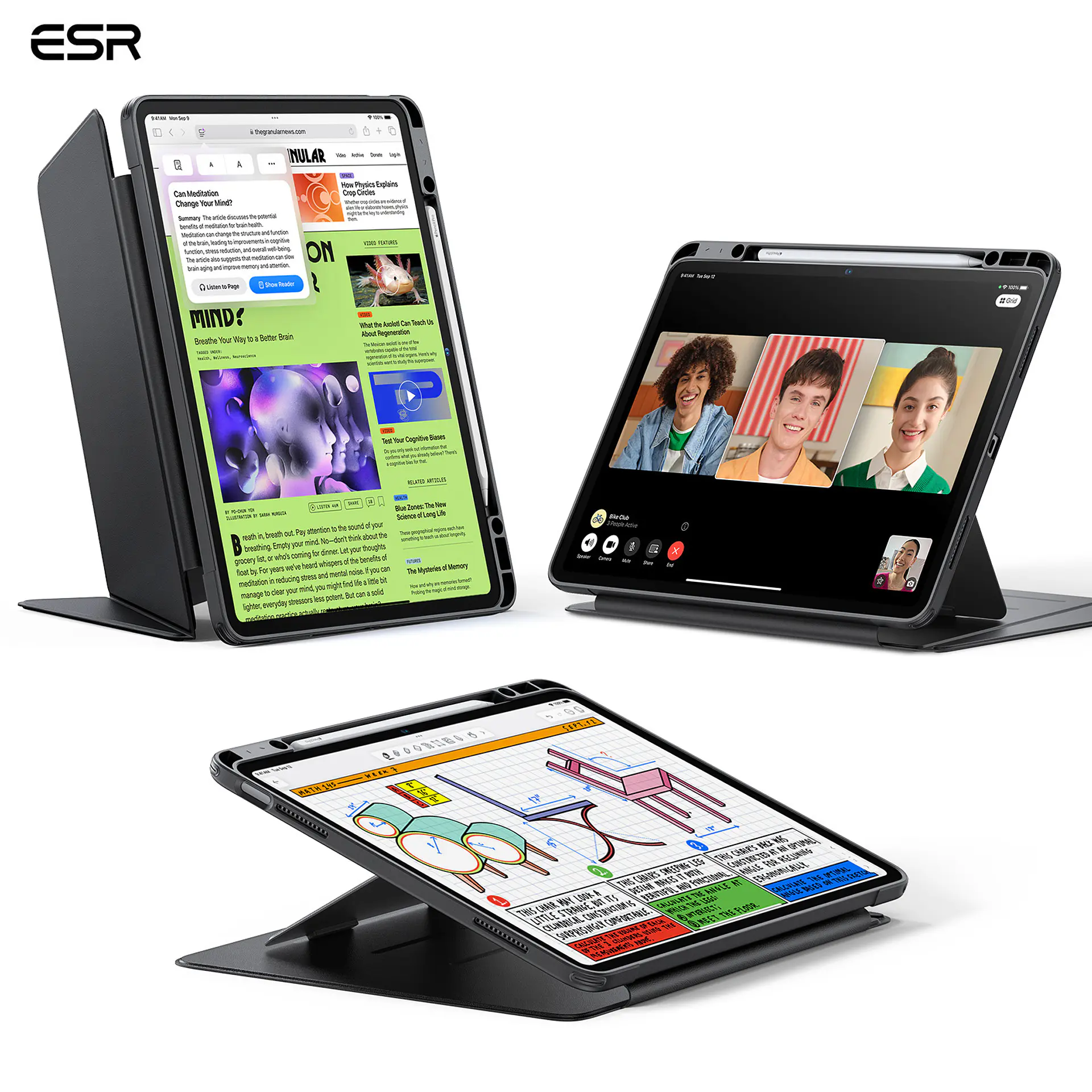 Carcasa Funda ESR Para iPad Flip Hybrid 1