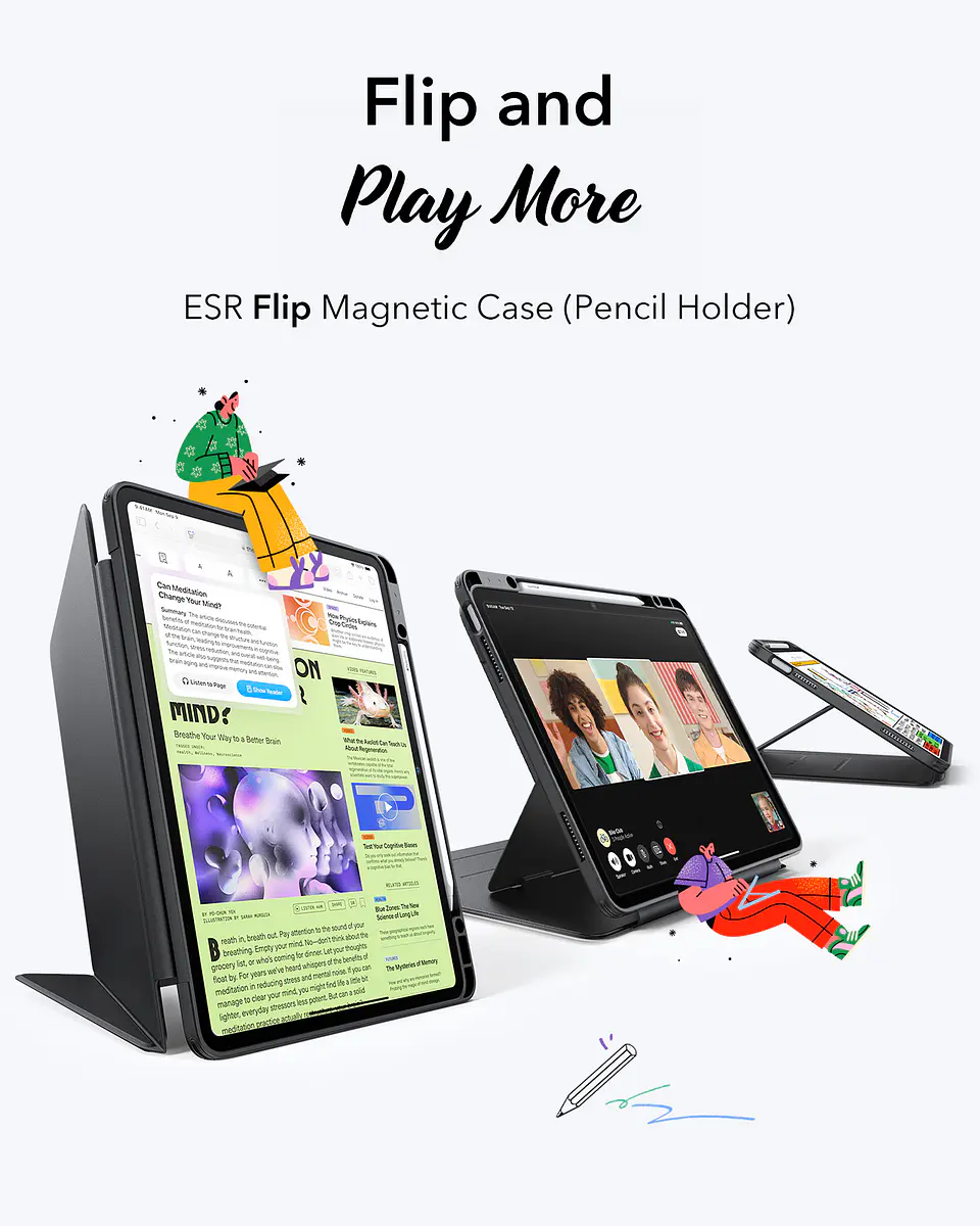 Carcasa Funda ESR Para iPad Flip Hybrid 2