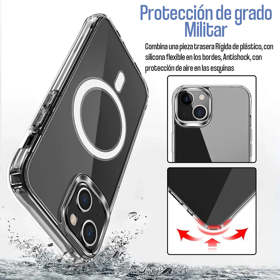 Carcasa Para iPhone 16 Plus Magnetica Anti Golpes 7