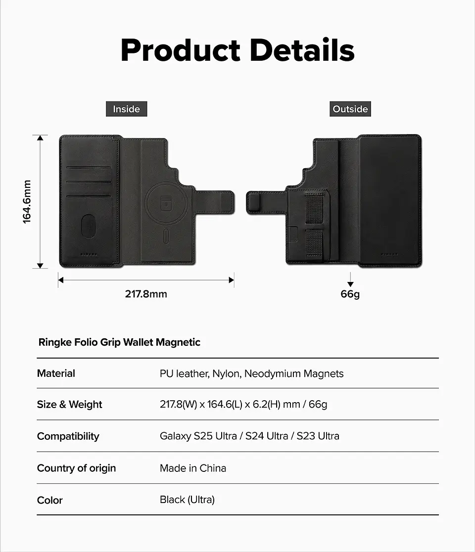Billetera Ringke Magnética Para S25 / S24 / S23 Ultra 10